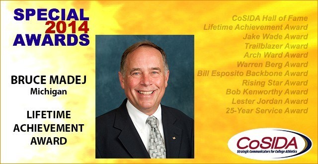 Special Awards: Bruce Madej (Michigan), Lifetime Achievement Award
